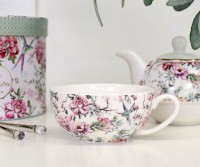 Chinoiserie Tea for One Teapot - White