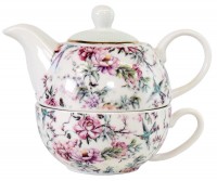 Chinoiserie Tea for One Teapot - White