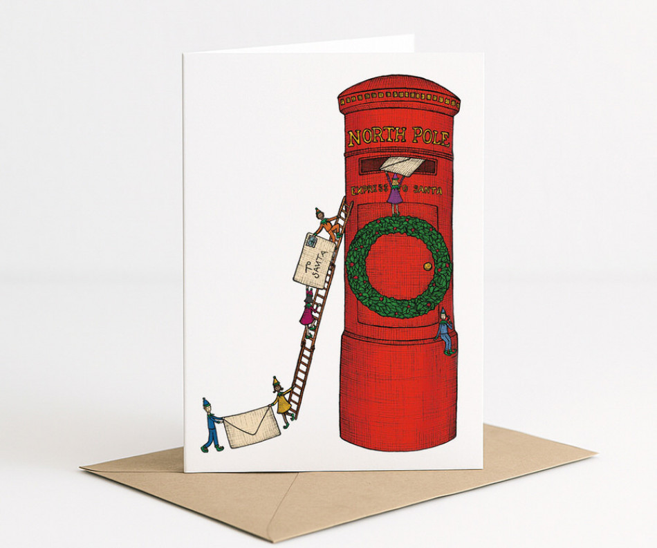 Santa's Postbox Christmas Card