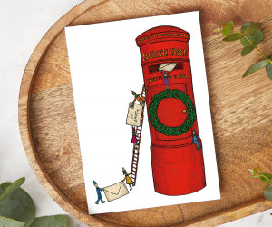 Santa's Postbox Christmas Card