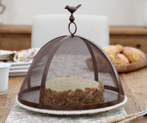 Burlington Iron Food Cover - Bronze Mesh Cloche