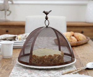 Burlington Iron Food Cover - Bronze Mesh Cloche