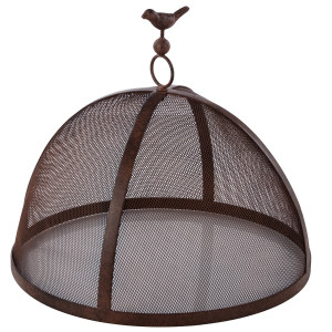 Burlington Iron Food Cover - Bronze Mesh Cloche, highlighting the product's distinctive form and defining design