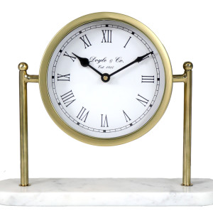 Stanhope Gold Column Mantel Clock, designed to combine everyday timekeeping with interior styling