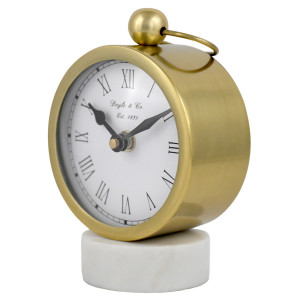 Kensington Gold Desk Clock, designed to combine everyday timekeeping with interior styling
