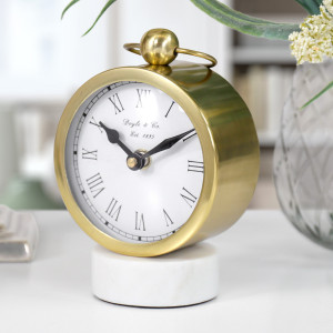 Kensington Gold Desk Clock, indoor occasional table