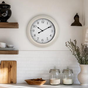 Marlow Cream Wall Clock