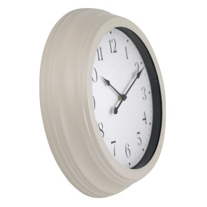 Marlow Cream Wall Clock, a decorative timepiece suited to a wall, mantel, shelf or tabletop