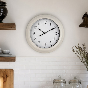 Marlow Cream Wall Clock, designed to combine everyday timekeeping with interior styling