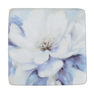 Set 4 Amalia Peony Coasters, a practical surface protector with decorative dining appeal