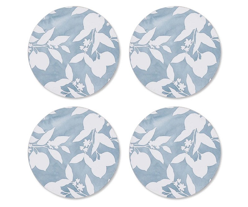 Set 4 Horizon Sky Blue Round Coasters