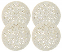 Set 4 Palmas Ivory Coasters