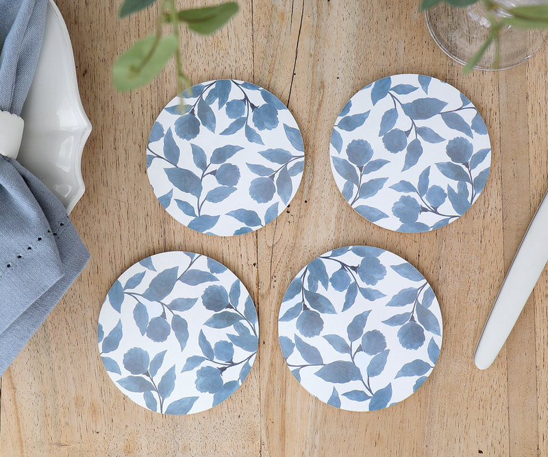 Set 4 Riviera Blue Coasters