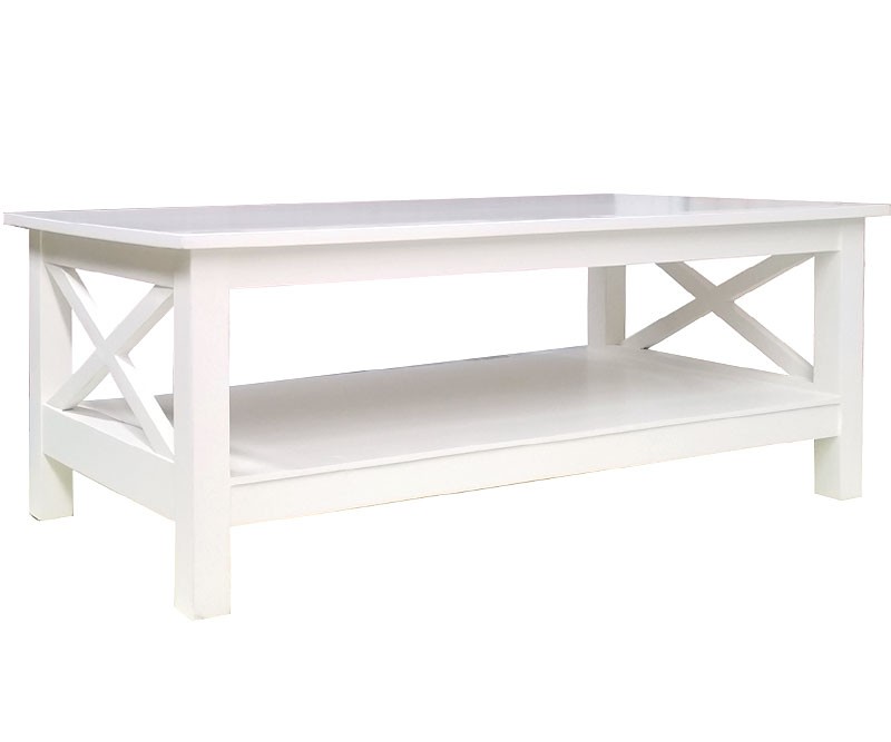 Somerville White Cross Coffee Table