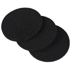 Set of three charcoal replacement filters for the Darley ceramic compost bin