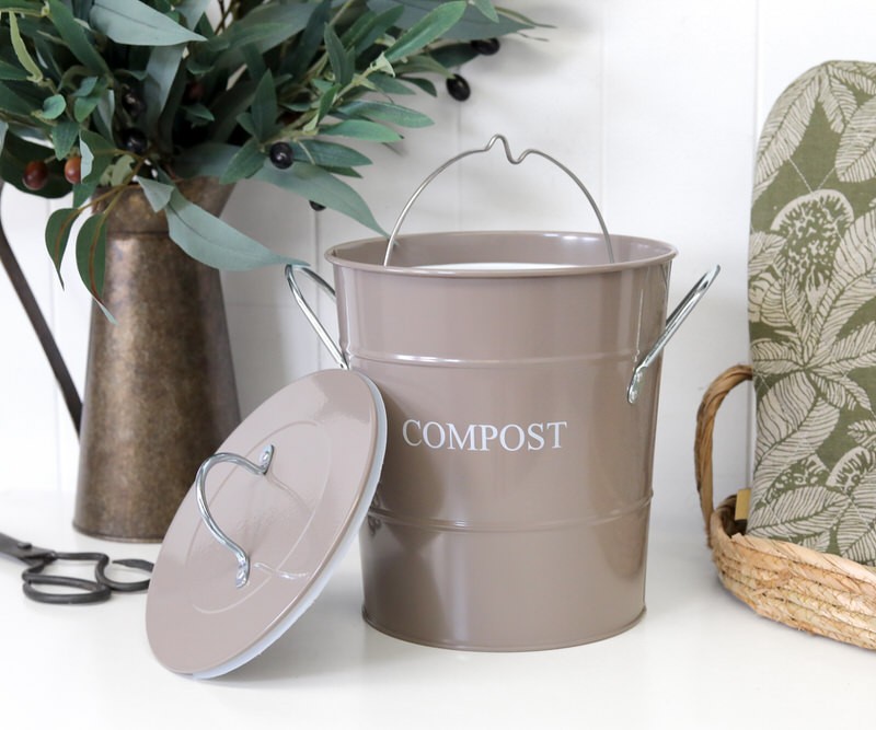 Kitchen Compost Bin - Dusk Taupe