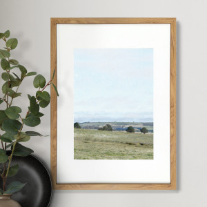 Coopers Hill I Landscape Wall Art Print, presented as decorative artwork for creating a focal point on a wall