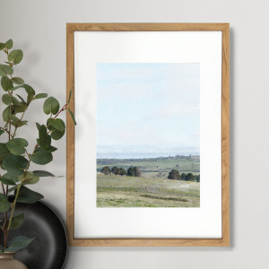 Coopers Hill II Landscape Wall Art Print, presented as decorative artwork for creating a focal point on a wall