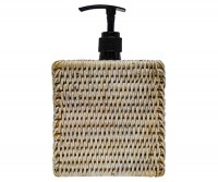 Large Soap Dispenser Cover Whitewash Rattan