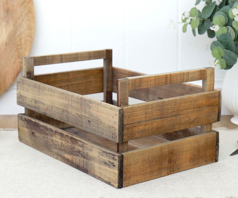 Farmhouse Wooden Crate - Large