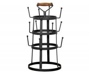 Black Baxter Metal Cup Holder Stand