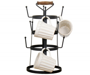 Black Baxter Metal Cup Holder Stand