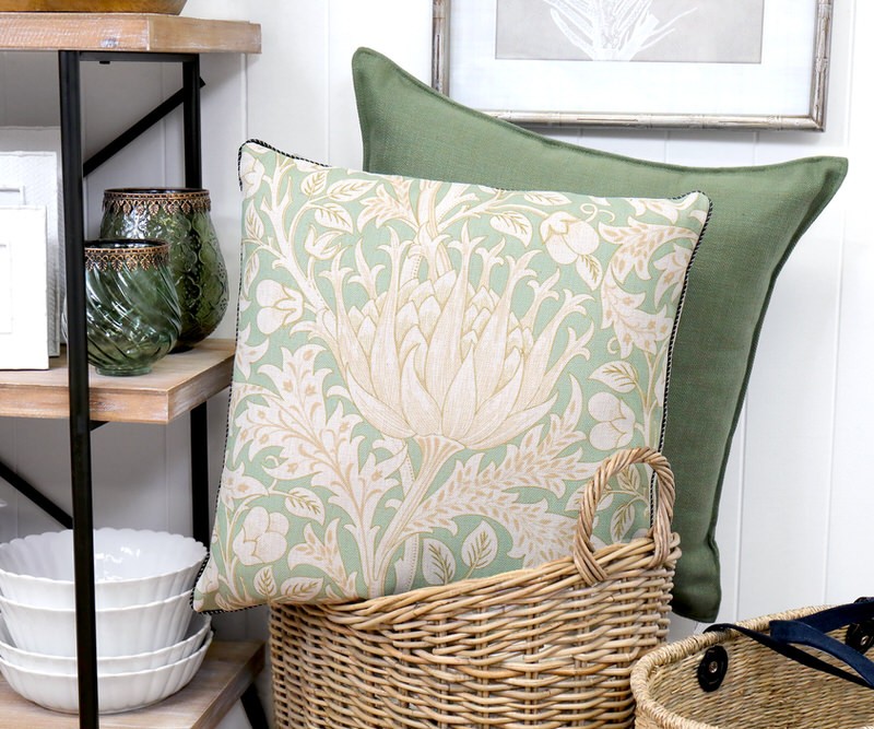 Sherwood Sage Green Artichoke Cushion