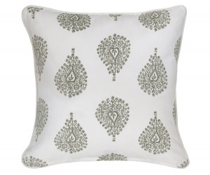 Small Atworth Taupe Paisley Cushion
