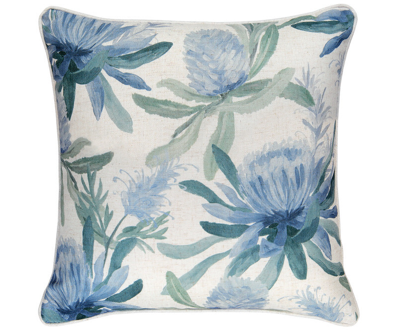 Mietta Blue Banksias Cushion