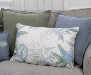 Lumbar Marcella Blue Natives Cushion