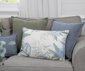 Lumbar Marcella Blue Natives Cushion