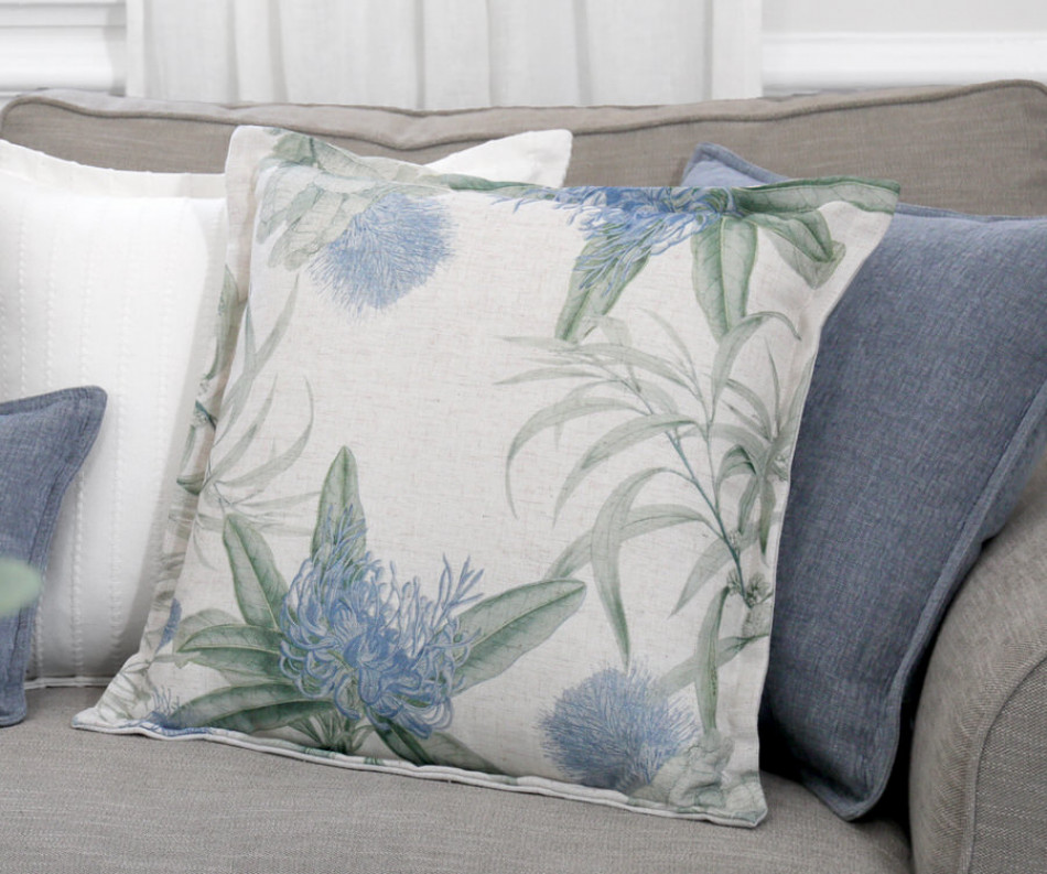 Marcella Blue Natives Cushion