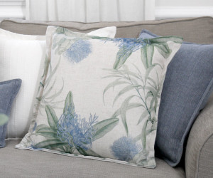 Marcella Blue Natives Cushion