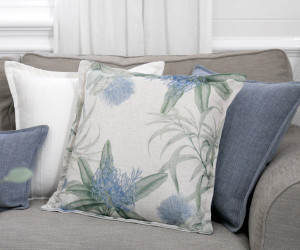 Marcella Blue Natives Cushion