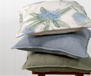 Marcella Blue Natives Cushion