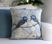 Claremont Blue Wrens Cushion