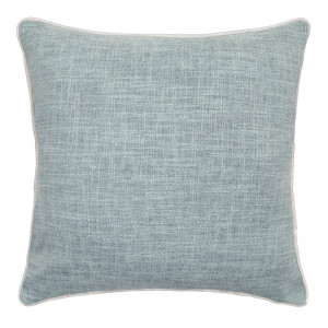 Aqua Noosa Chambray Cushion, a decorative soft furnishing for a sofa, chair or bed
