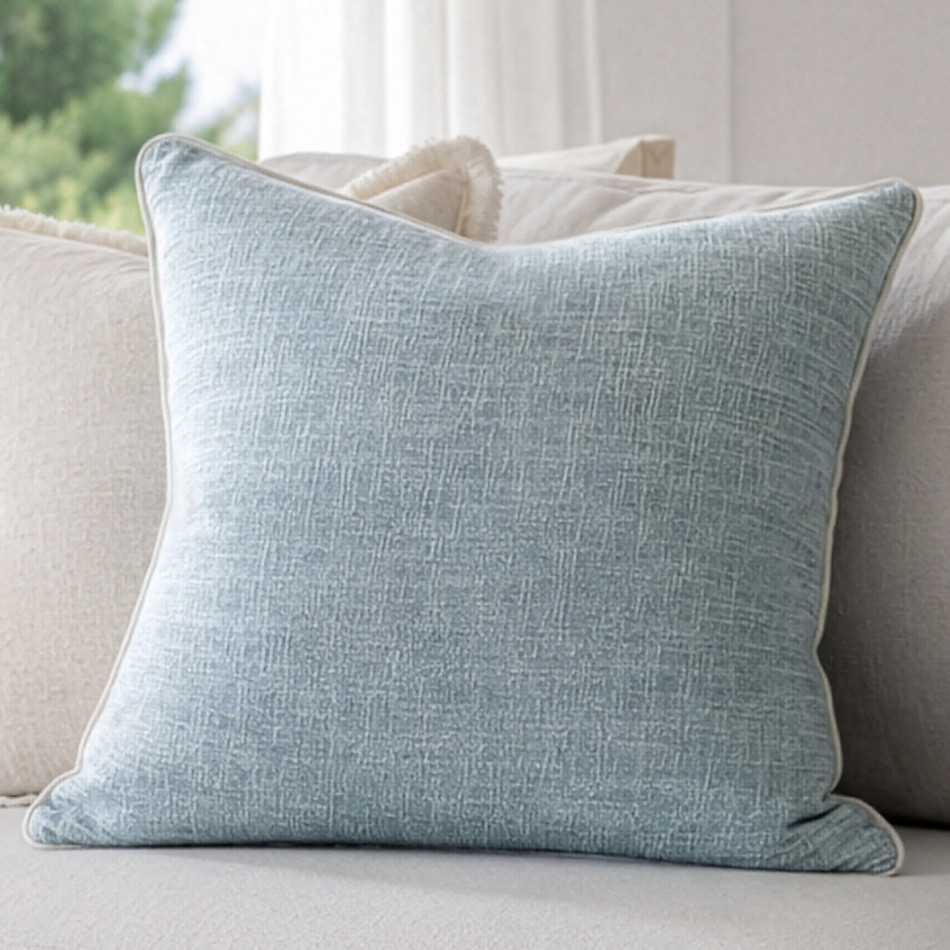 Aqua Noosa Chambray Cushion