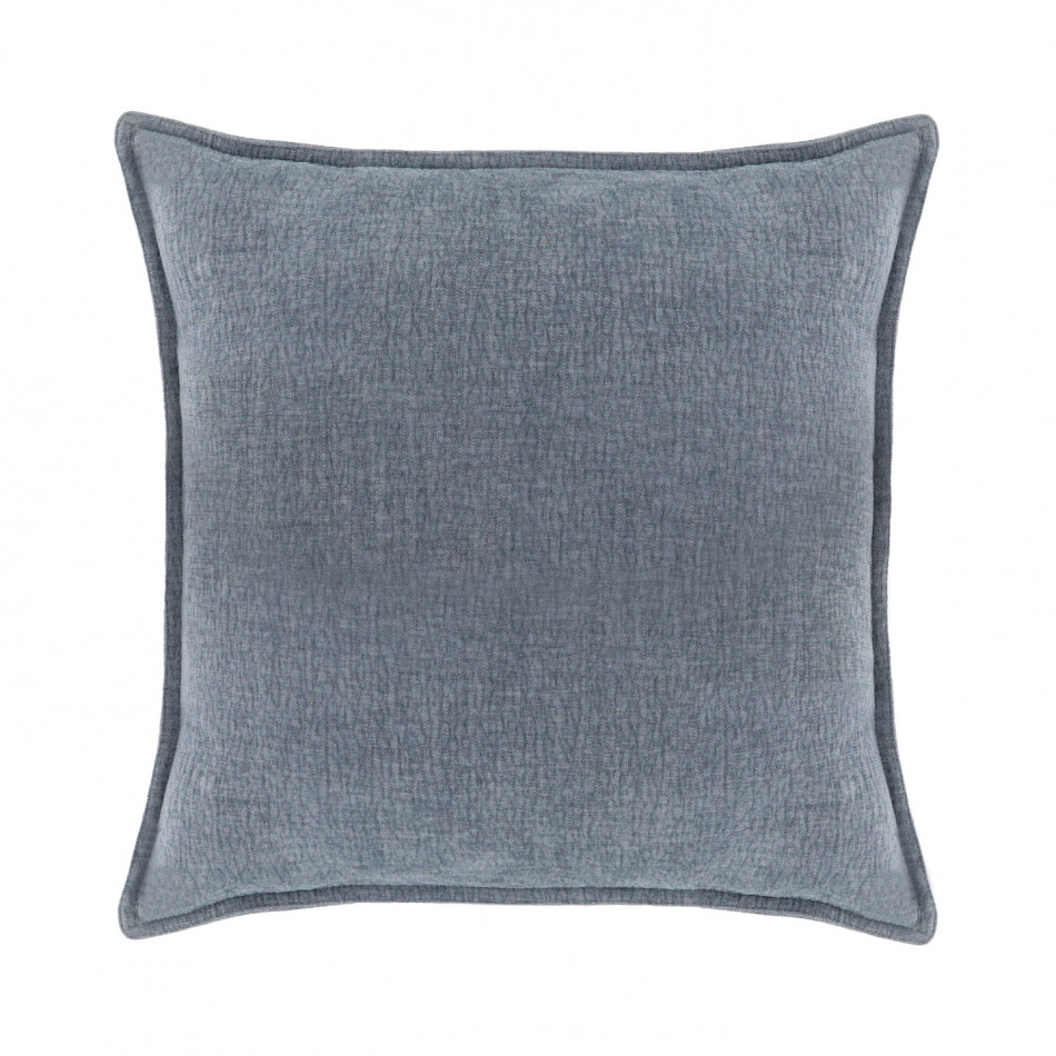 Hudson Chambray Cushion - Denim Blue