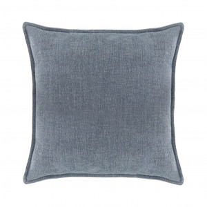 Hudson Chambray Cushion - Denim Blue