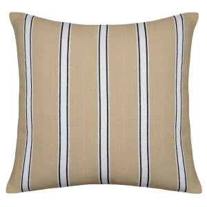 Danbury Golden Sand Stripe Cushion, a decorative soft furnishing for a sofa, chair or bed