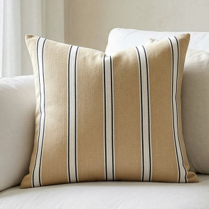 Danbury Golden Sand Stripe Cushion