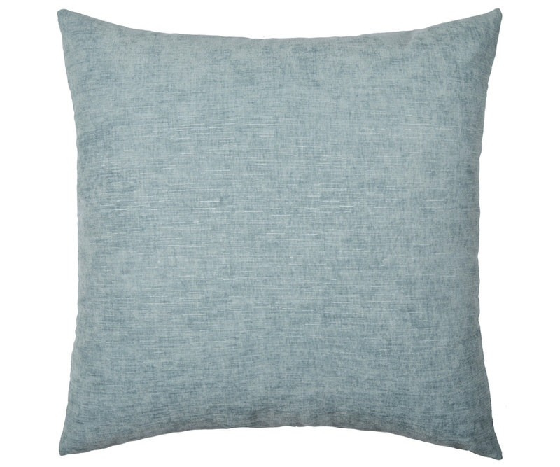 Skylar Denim Blue Chenille Cushion - Square