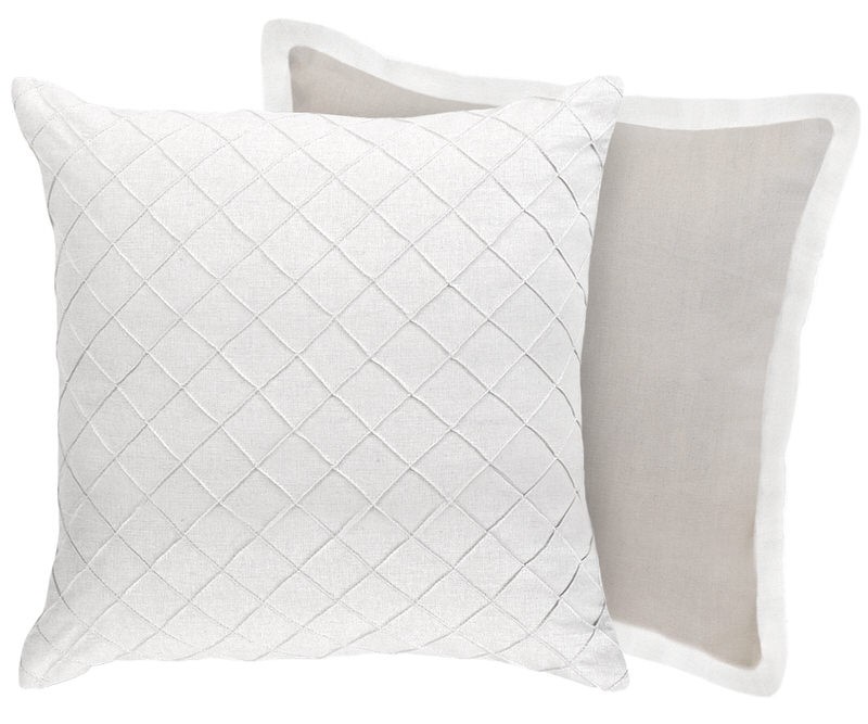 Canterbury White Linen Cushion