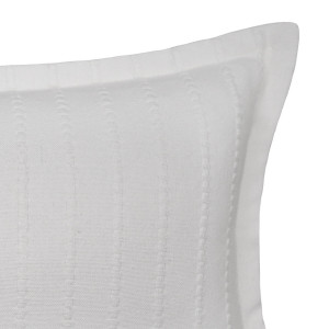 Lumbar Novara White Ribbed Cushion, a comfortable interior accessory designed to add colour and texture
