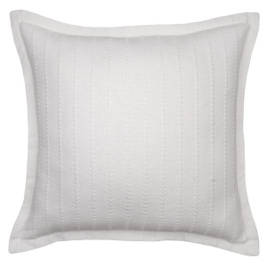 Novara White Ribbed Cushion 50cm