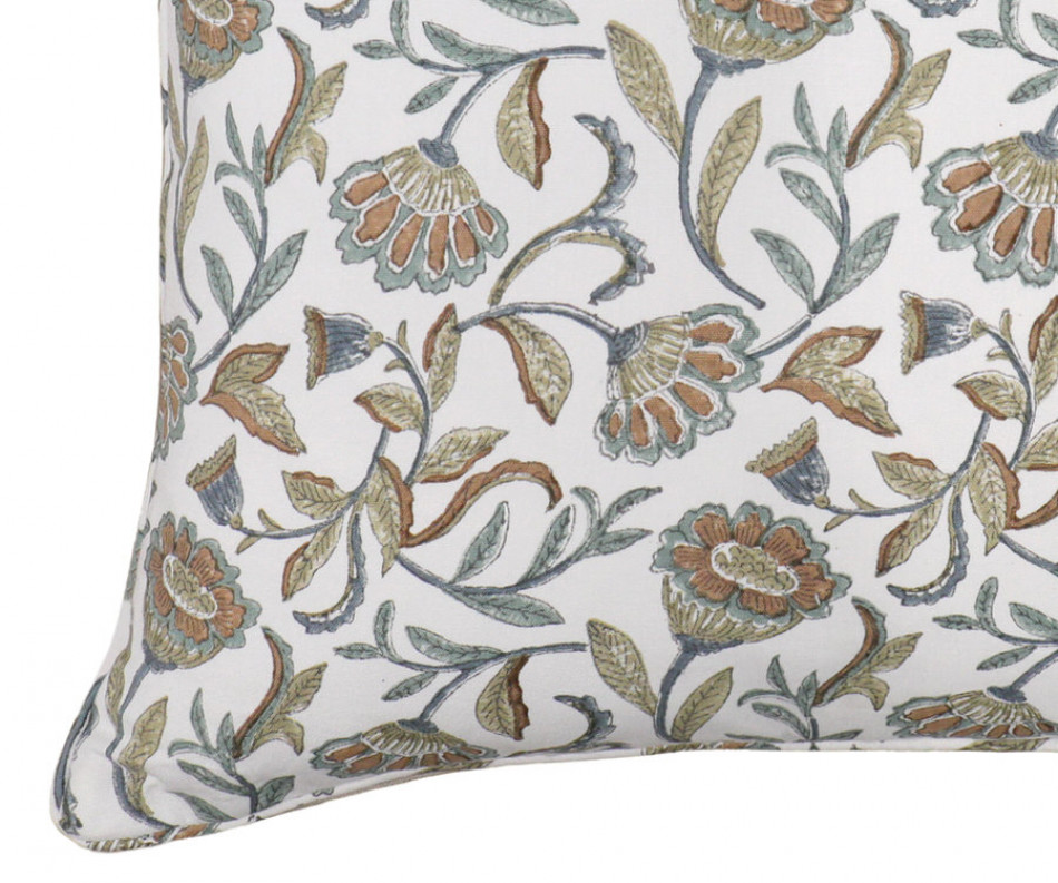 Florentine Autumn Blockprint Cushion