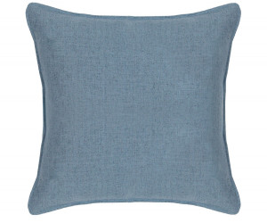 Large Denim Blue Linen Cushion 55cm