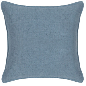 Large Denim Blue Linen Cushion 55cm