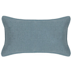 Lumbar Denim Blue Linen Cushion, a decorative soft furnishing for a sofa, chair or bed